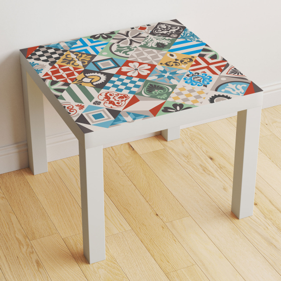 Stickers Table - Motif Carreaux de ciment