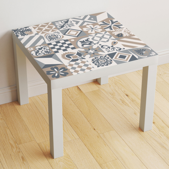 Stickers Table - Motif Carreaux de ciment