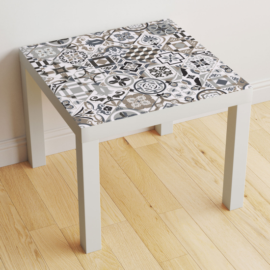 Stickers Table - Motif Carreaux de ciment