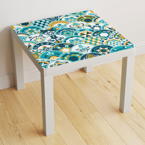 Stickers Table - Motif Carreaux de ciment