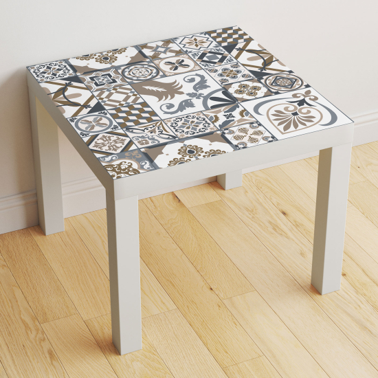 Stickers Table - Motif Carreaux de ciment