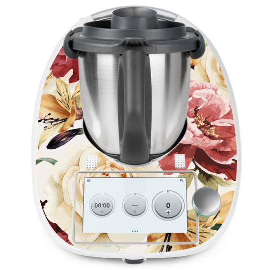 Stickers Thermomix TM6 - Fleurs