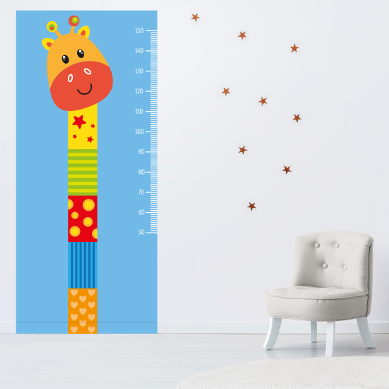 Stickers Toise Pour Mesure Enfants - Girafe