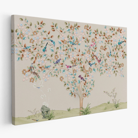 Tableau toile - Arbre Oiseaux