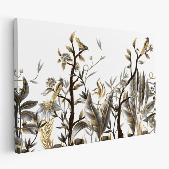 Tableau toile - Branches Oiseaux