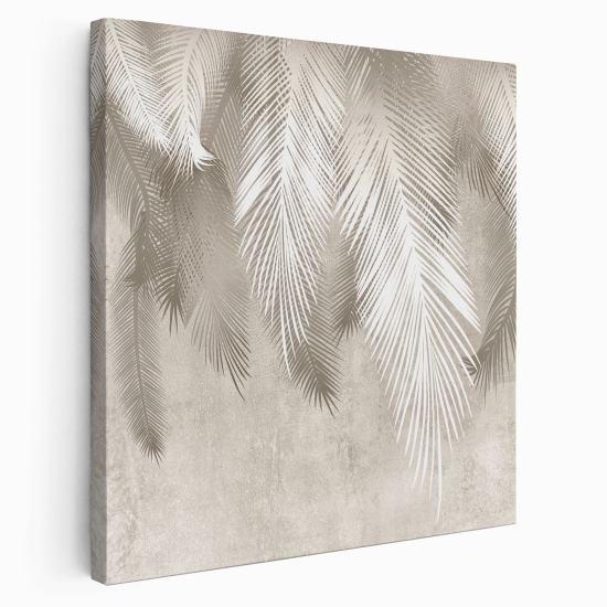 Tableau toile Carré - Plumes