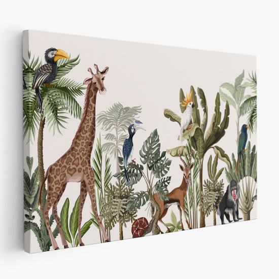 Tableau toile Enfants - Animaux de la Jungle