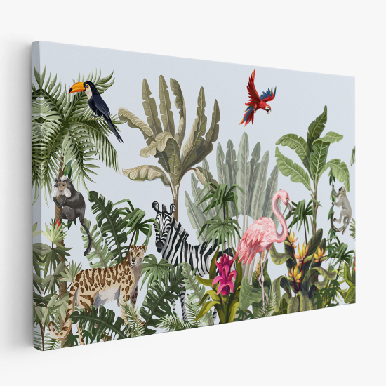 Tableau toile Enfants - Animaux de la Jungle