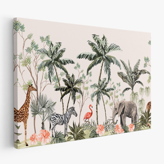 Tableau toile Enfants - Animaux de la Jungle