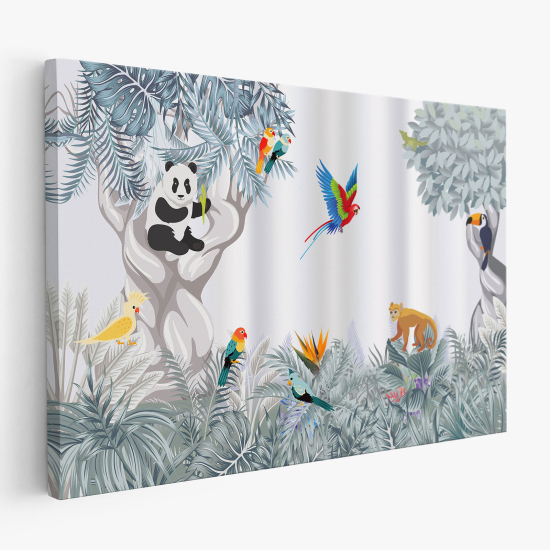 Tableau toile Enfants - Animaux de la Jungle