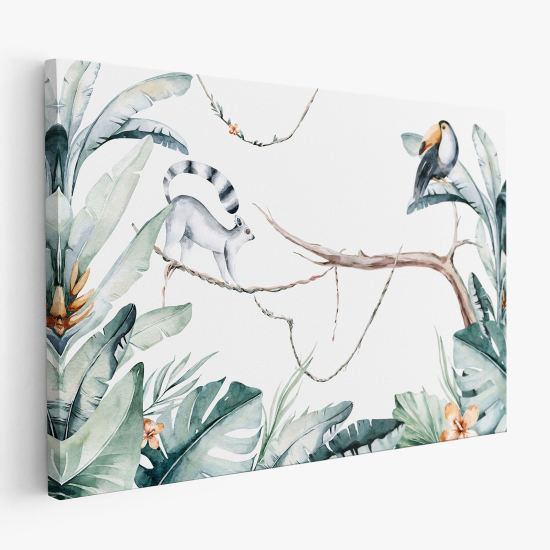 Tableau toile Enfants - Animaux de la Jungle