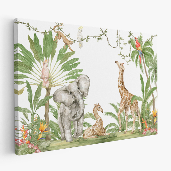 Tableau toile Enfants - Animaux de la Jungle