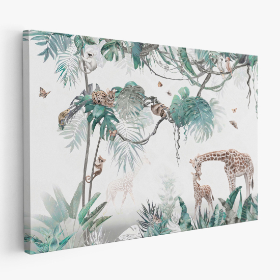 Tableau toile Enfants - Animaux de la Jungle