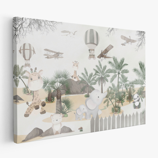 Tableau toile Enfants - Animaux de la Jungle