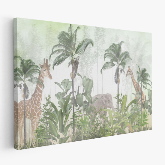 Tableau toile Enfants - Animaux de la Jungle