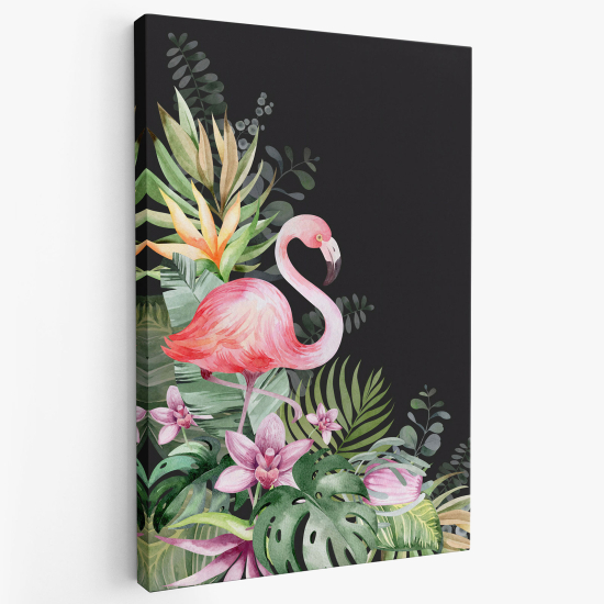 Tableau toile Enfants - Flamant Rose