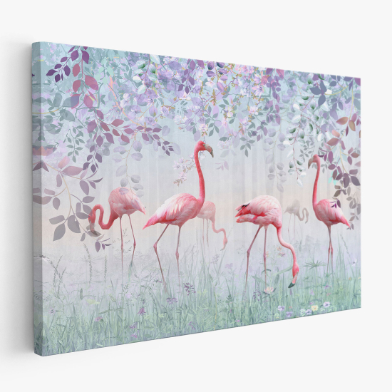 Tableau toile Enfants - Flamants Roses