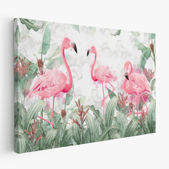 Tableau toile Enfants - Flamants Roses