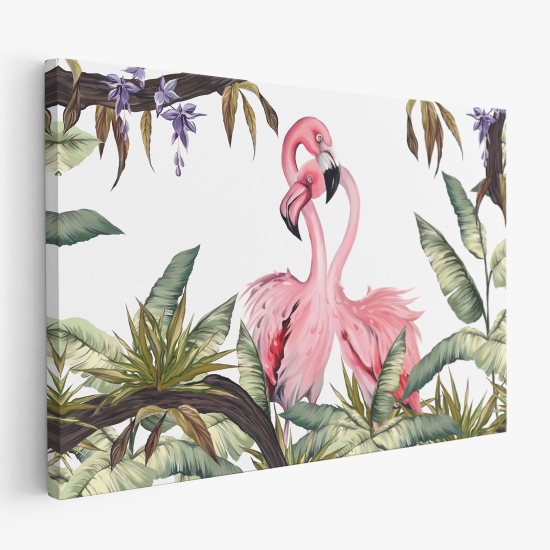 Tableau toile Enfants - Flamants Roses