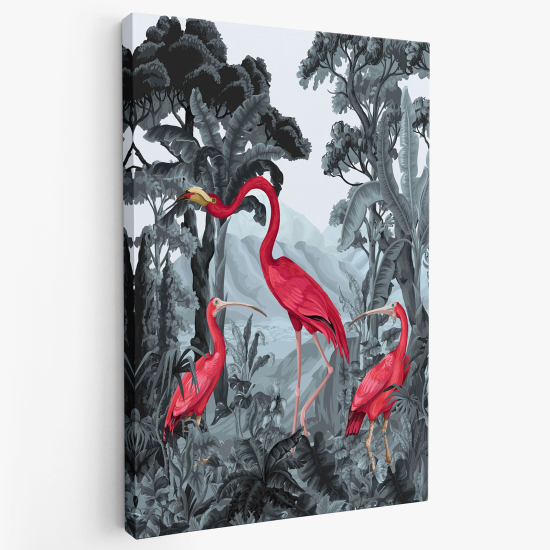 Tableau toile Enfants - Flamants Roses