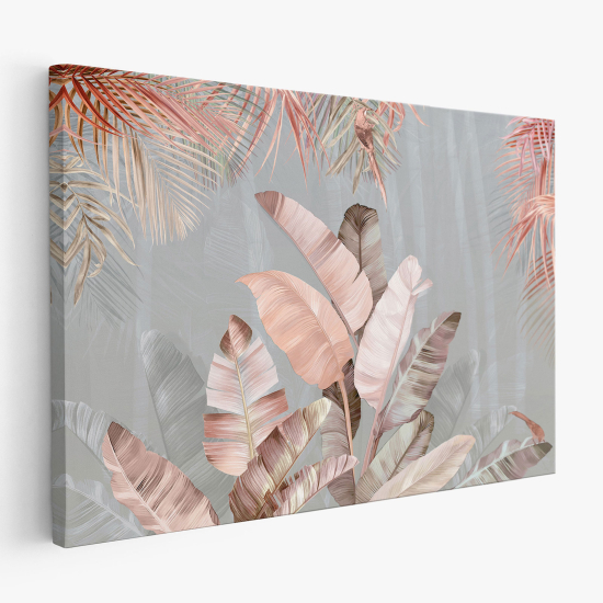 Tableau toile - Feuilles exotiques