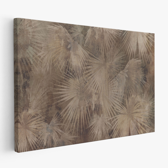 Tableau toile - Feuilles palmiers