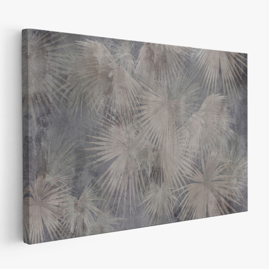 Tableau toile - Feuilles palmiers