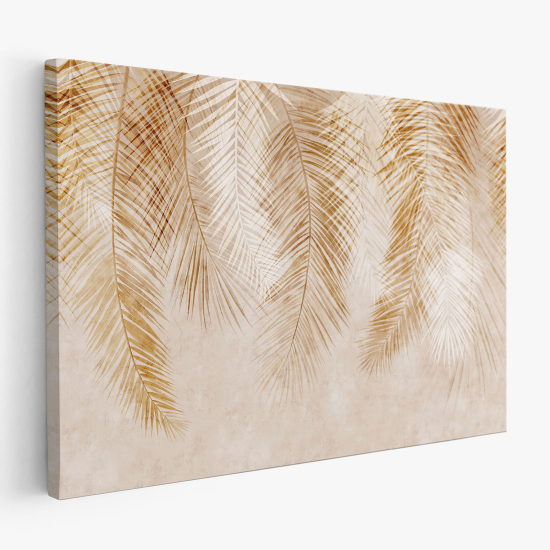 Tableau toile - Feuilles palmiers