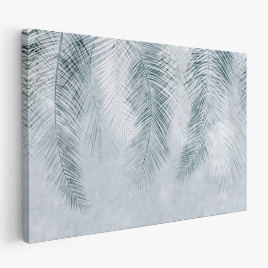 Tableau toile - Feuilles palmiers