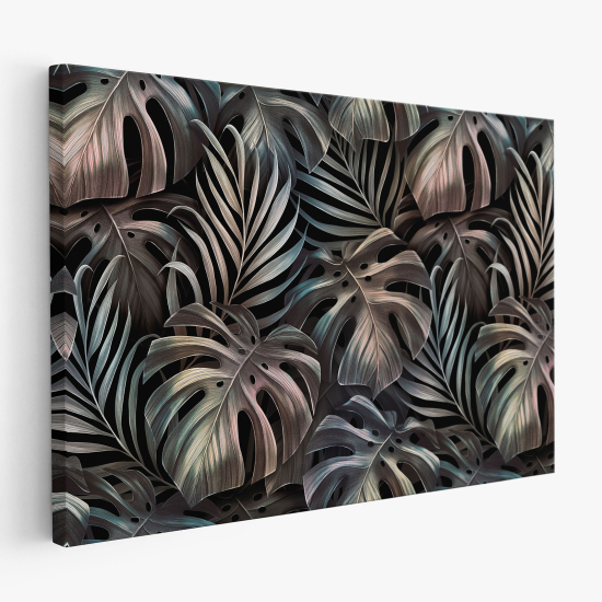 Tableau toile - Feuilles Tropicales