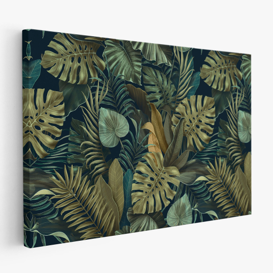 Tableau toile - Feuilles Tropicales