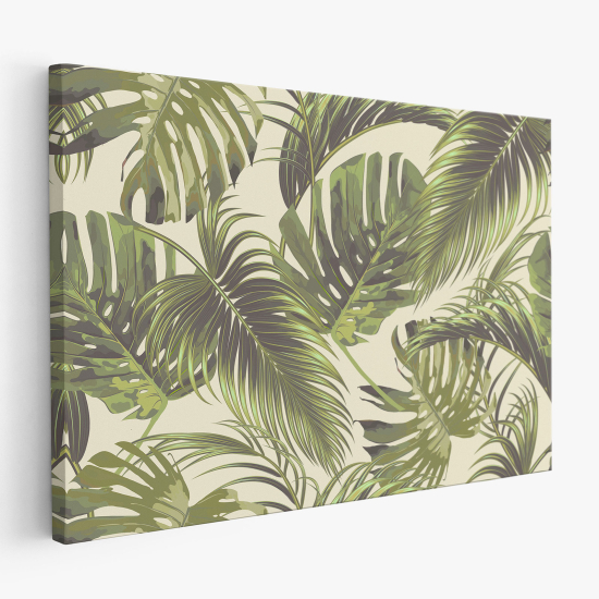 Tableau toile - Feuilles Tropicales