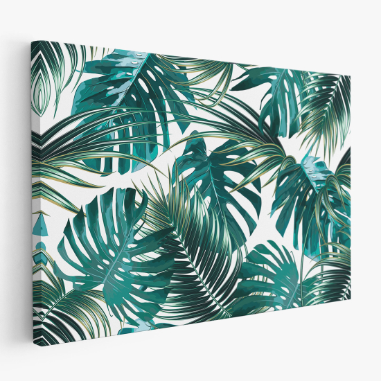 Tableau toile - Feuilles Tropicales