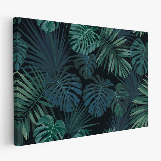 Tableau toile - Feuilles Tropicales