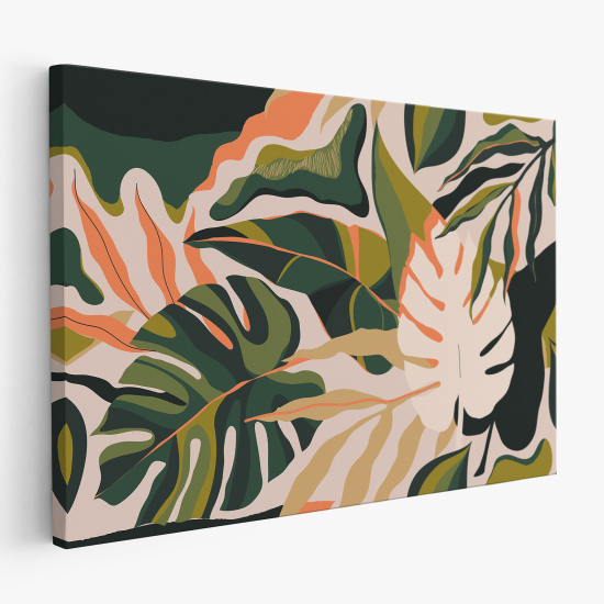 Tableau toile - Feuilles Tropicales