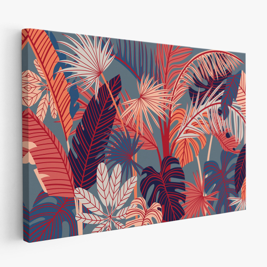 Tableau toile - Feuilles Tropicales