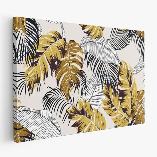 Tableau toile - Feuilles Tropicales