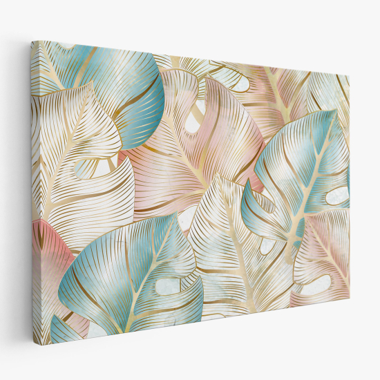 Tableau toile - Feuilles tropicales