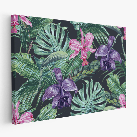 Tableau toile - Feuilles Tropicales