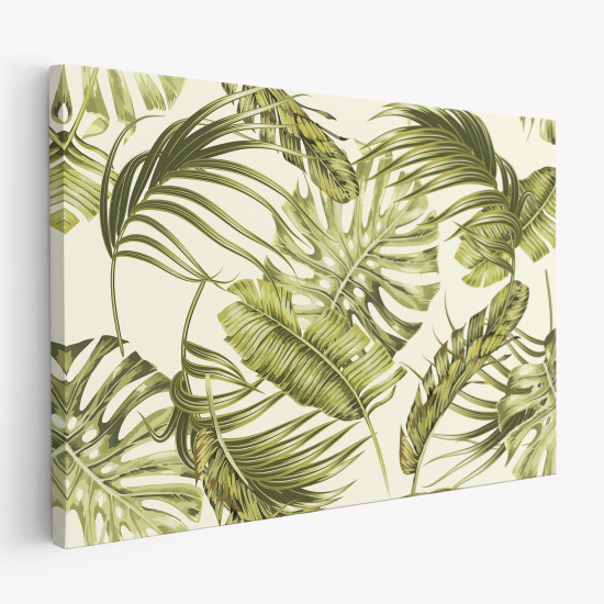 Tableau toile - Feuilles Tropicales