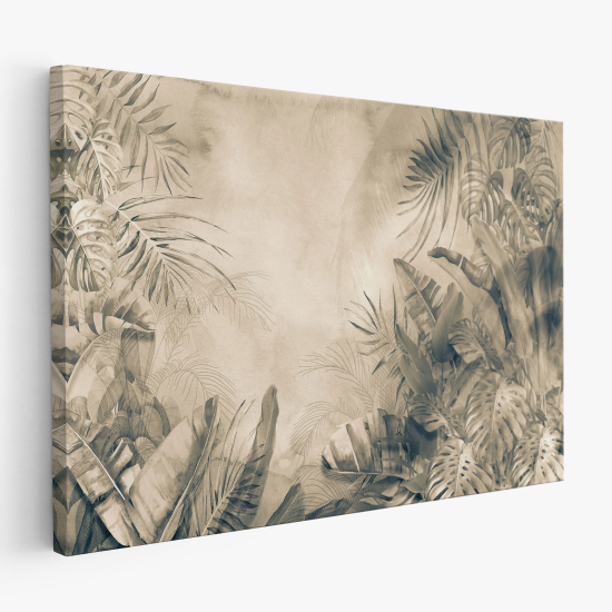 Tableau toile - Feuilles Tropicales