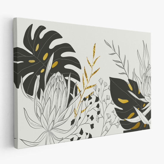 Tableau toile - Feuilles Tropicales