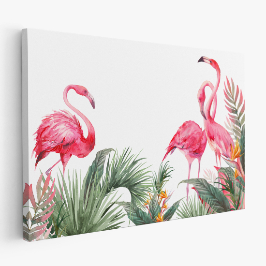 Tableau toile - Flamants Roses