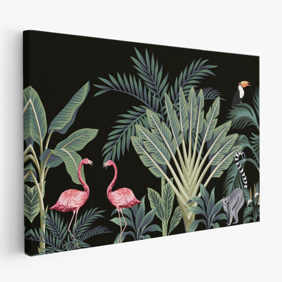 Tableau toile - Flamants Roses