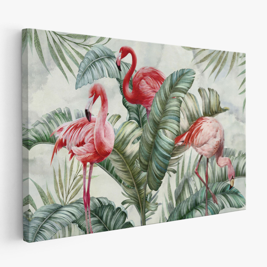 Tableau toile - Flamants Roses