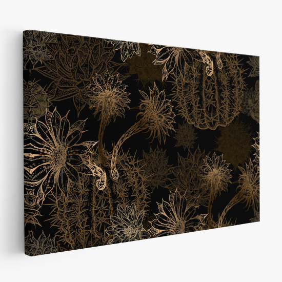 Tableau toile - Fleurs cactus