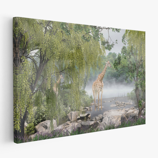 Tableau toile - Girafe