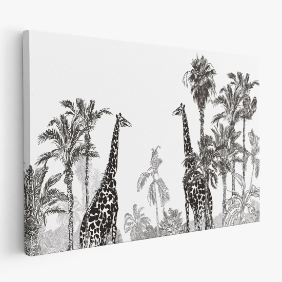 Tableau toile - Girafes