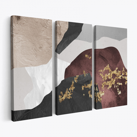 Tableau triptyque - Abstrait