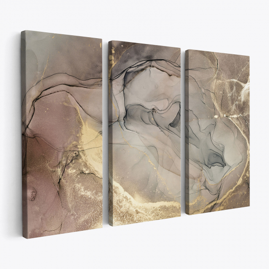 Tableau triptyque - Effet marbre